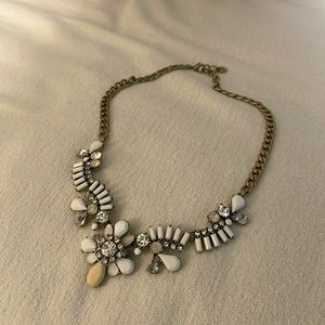 Bold Necklace - Diamond, White, & Beige